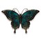 G128 Butterfly Metal Wall Art Decor | Black and Green Butterfly Indoor Outdoor Wall Art Hanging Decor for Bedroom, Living Room, Garden, Patio